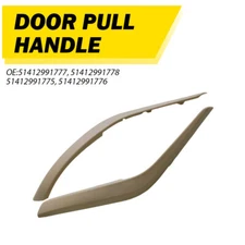 2X Interior Armrest Door Pull Handle Grab Cover Beige For BMW X1 E84 2009-2016