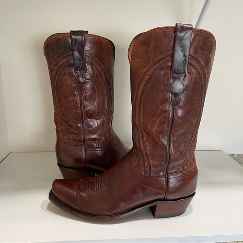 LUCCHESE HANDMADE CLINT HEIRLOOM MAD DOG GOAT BOOTS western Yellowstone event - Picture 11 of 16