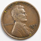 1927-D Extremely Fine (XF) Lincoln Wheat Penny Cent, Denver Mint