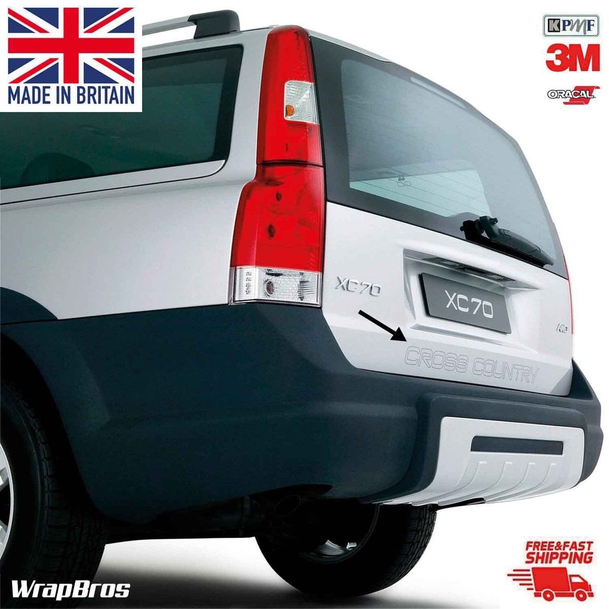 Volvo XC70 XC90 XC60 Cross Country Decal Trunk Boot Lid Vinyl