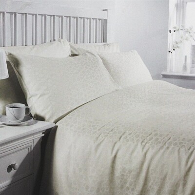 Bettbezug Set 300 Fadenzahl Baumwolle Satin Tier Elfenbein Design Einweihung