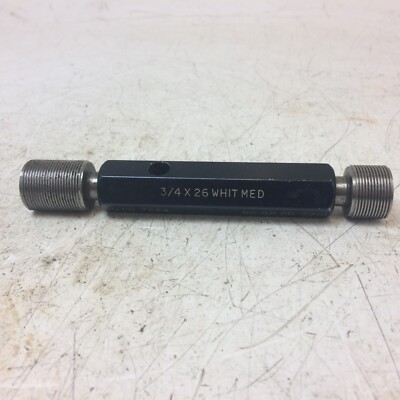 Go / No Go 3/4'' x 26 - WEISS - Go/No Go Stecker Gewindelehre (gebraucht)