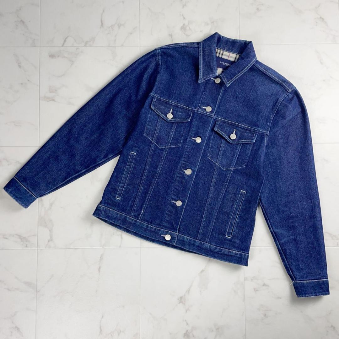 Burberry denim jacket in G-jacket Nova check SQC805 F/S from Japan-image