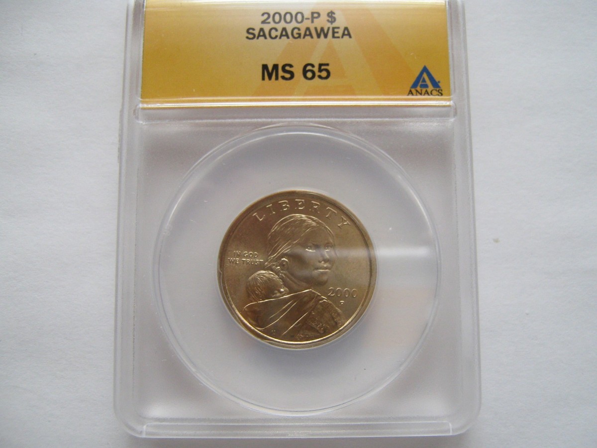 2000 P ,Sacagawea / Native American Dollar , MS 65 , ANACS