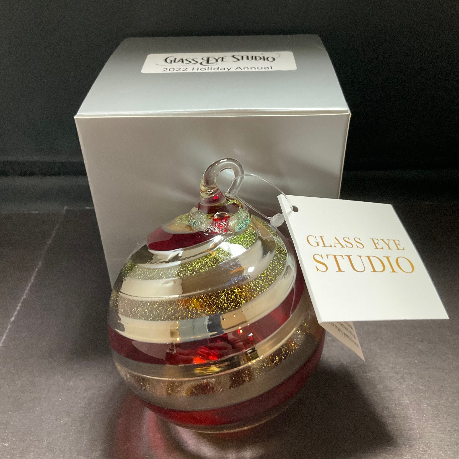 New Glass Eye Studio 2022 Holiday Annual Limited Edition Ornament