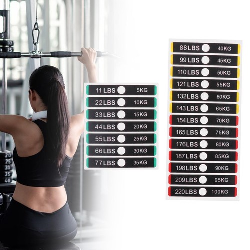 Weight Stickers Universal Weight Stack Labels for Strength Training ...