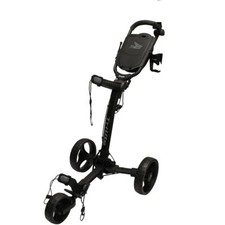 Axglo Golf TriLite 3 Wheel Push Cart - BLACK / BLACK