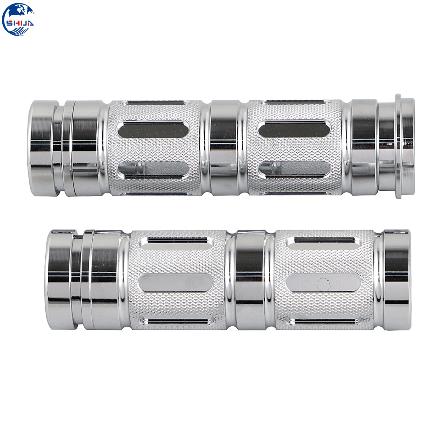 1" Chrome Electronic Throttle Hand Grips Handlebar Fit For Harley Touring 08-23