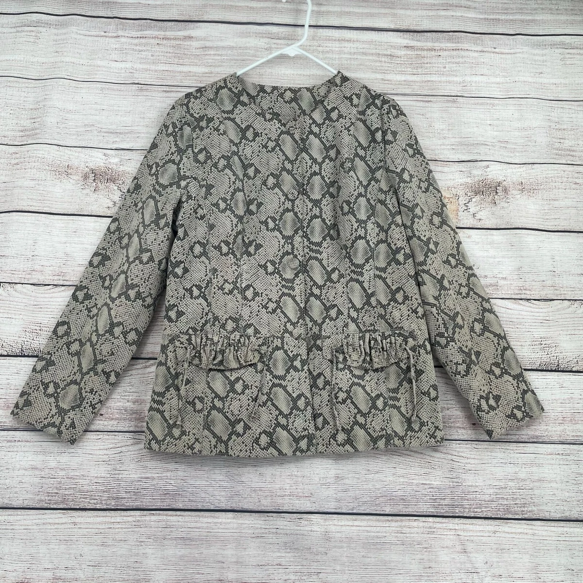 White snakeskin jacket cheap
