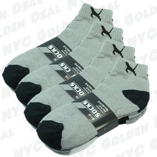 Sport 12 Pairs Ankle/Quarter Crew Mens Socks Cotton low cut Size 10-13 Leopard