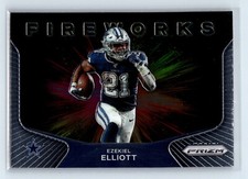 2020 Panini Prizm Football Fireworks #14 Ezekiel Elliott Dallas Cowboys
