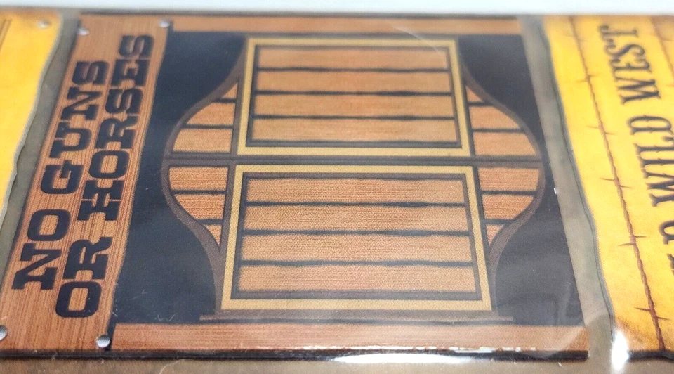 Pegatinas de aglomerado con reminiscencias de vaqueras buscadas de vaquero del salvaje oeste salón Foto 2 de 2