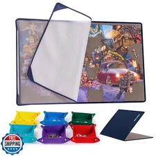 Tektalk Foldable Jigsaw Puzzle Board with 6 Color Sorting Trays, Portable Puz