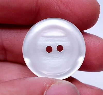 K&M 6x Knöpfe Knopf Kunststoff Perlmuttknöpfe 18,20,23mm Weiß + Beige Hohe Qualität