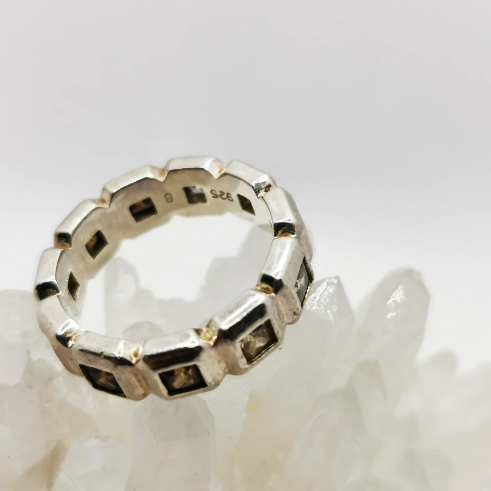 Esprit Stilvolle Rauchquarz Damenring Sterlingsilber Gr. 57 - Bild 4 von 4