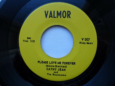 CATHY JEAN ROOMMATES 45 ''LOVE ME FOREVER'' USA VALMOR 1960 TEEN DOO WOP 70S RE M-