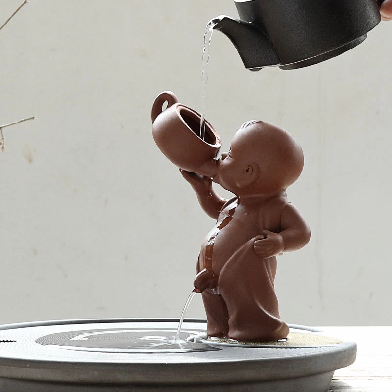 Смешной чай домашних животных Pee кукла творческий дом украшение Zisha фиолетовый глины чая играть детей - Изображение 2 из 4