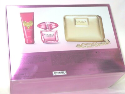 Versace Bright Crystal absolu 3pcs 3.0 EDP spr, 3.4 b/l, Versace pouch (display Box) w (8011003824267)