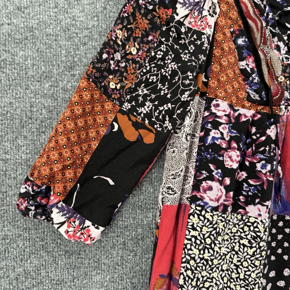 Vestido Anthropologie One September para mujer XS Patchwork Shift Boho Hippie Cottage Foto 4 de 4