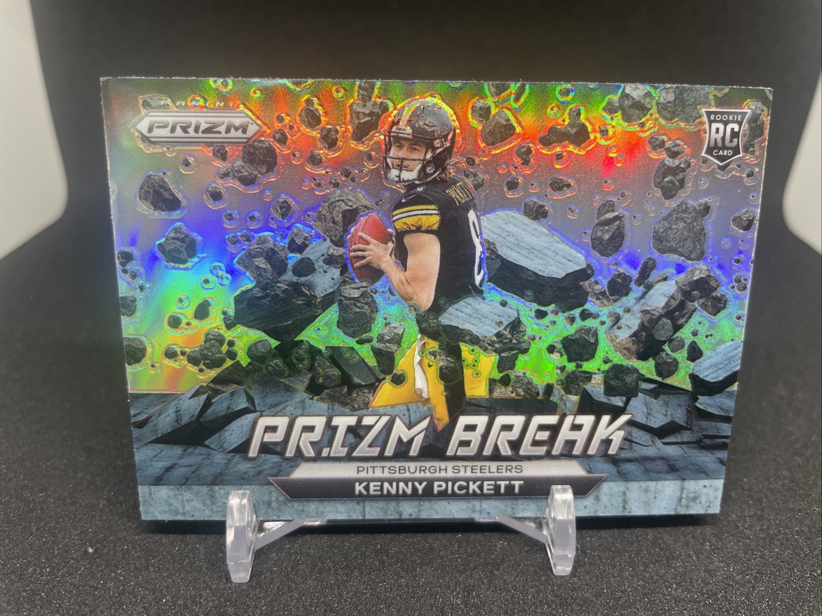 2022 Panini Prizm Football Kenny Pickett Prizm Break Base Insert