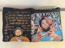 Used Med/Small  Pair Rod Wave  Long Sleeve  Hoodies Beautiful Mind Long Journey