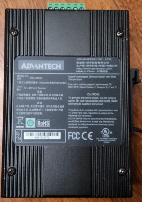 ADVANTECH EKI-2525I INDRUSTRIAL ETHERNET SWITCH 5 PORTS  DIN RAIL MOUNT