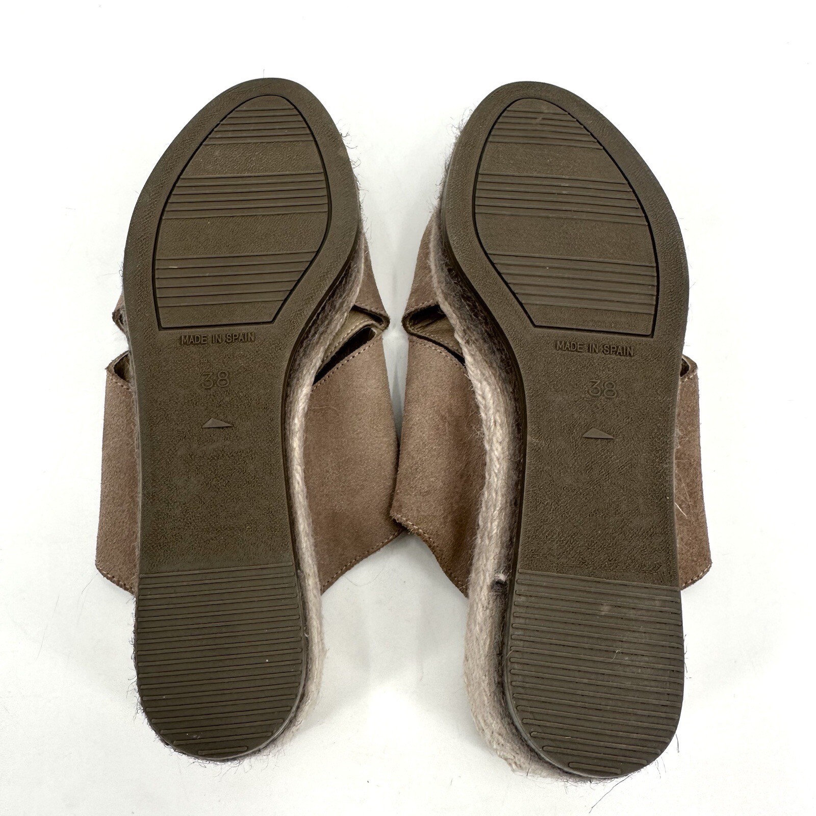 APL Sandali Paseart espadrillas zeppa donna taglia 38 euro US 7 5 tortora cinturino largo