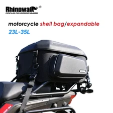 Rhinowalk Motorcycle Top Box 23L-35L Water Proof Hard Shell Storage Tail Bag