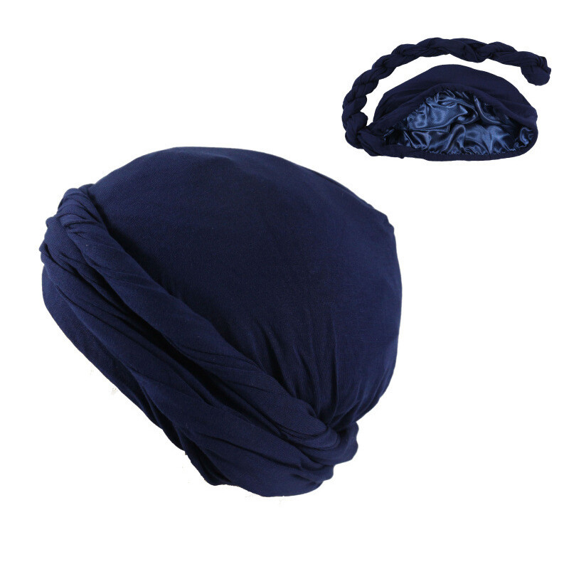 APL Cappello turbante cancro chemio perdita di capelli berretto donna hijab musulmano testa: