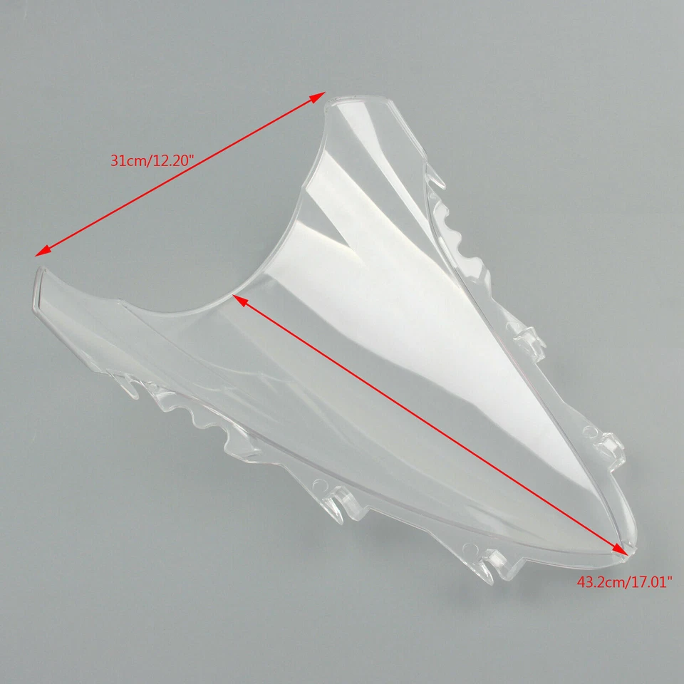 Clear Double Bubble Windscreen Windshield ABS For Yamaha YZF R1 2007-2008 Foto 3 de 3