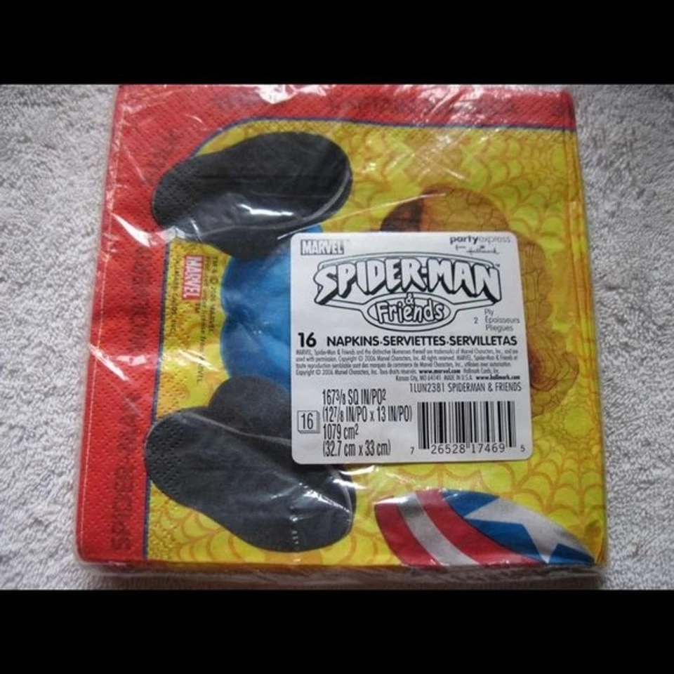 16 servilletas de almuerzo Marvel Spiderman & Friends Hallmark Party Express 2 capas EE. UU. Foto 2 de 4
