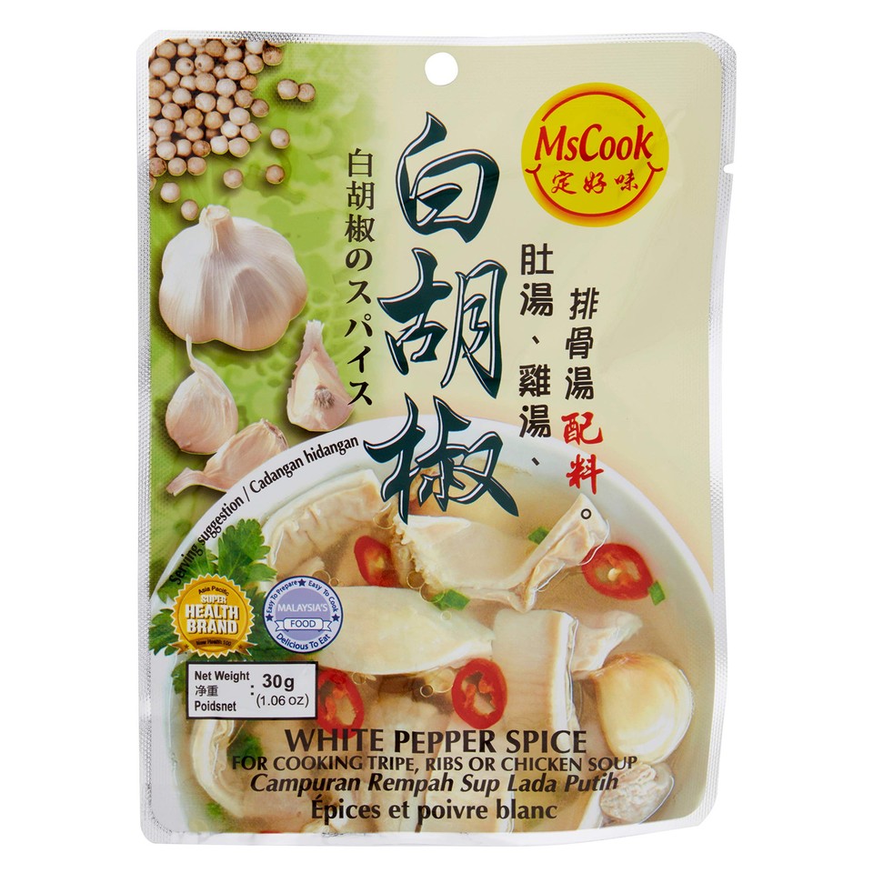MsCook White Pepper Spice 30g 9555366803082 | eBay Australia