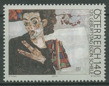 &Ouml;sterreich 2010 Maler Egon Schiele Gem&auml;lde 2874 postfrisch