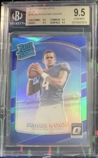 2017 Donruss Optic Deshaun Watson Rated Rookie #195 Blue /149 RC Bgs 9.5 True