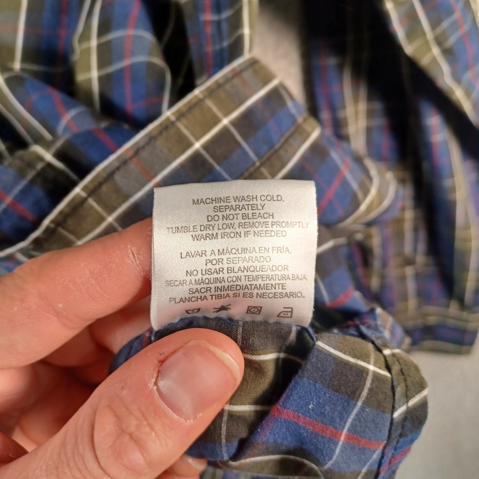 Basic Editions Mens Button-Down Plaid Multicolor … - image 6