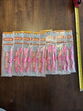 Lot Of 12 Redfish Rigs 1/4 Oz Speck Trout Sand Trout Drum Bucktail Jigs Twin Rig