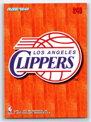 LOS ANGELES CLIPPERS - 1995-96 Fleer European Team #249 - Logo