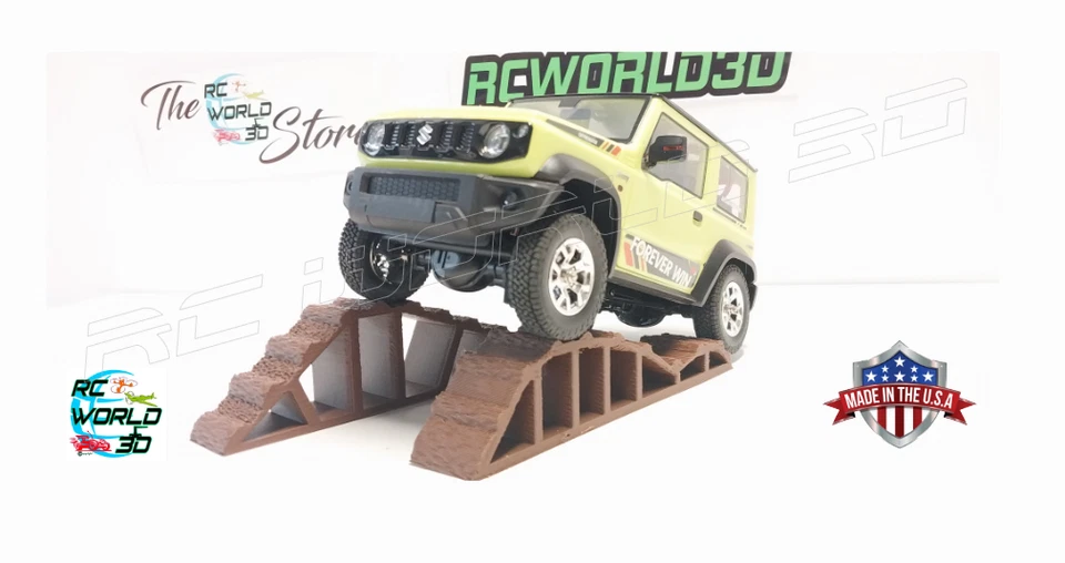 RC Crawler Indoor Obstacle 3D Printed Terrain Ramps Truck Course 1SET 2 RAMPS - Image 3 of 4