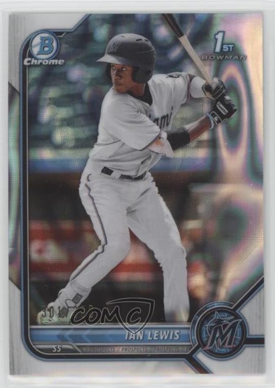 2022 Bowman Chrome Prospects Lava Refractor 301/399 Ian Lewis #BCP-96 0gv8