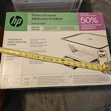 HP DeskJet 2855e Wireless All-In-One Color Printer, Scanner, Copier - White