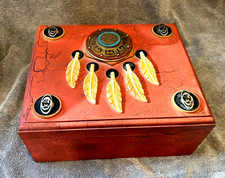NATIVE AMERICAN FEATHER BOX