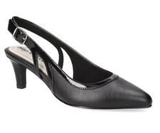 Easy Street Women's Size 10 M, Glisten Slingback Stiletto Heel Pumps, Black