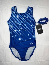 GK ' WOMENS ' GYMNASTICS TANK LEOTARD ' BLUE GEM ' SIZE AM - DST123160