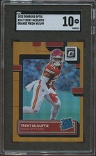 Trent Mcduffie 2022 Optic Rated Rookie Orange Prizm RC KC Chiefs 49/199 SGC 10