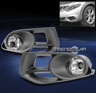 Front Bumper Driving Fog Light Lamp Chrome W/Bezel+Bulb For 11-14 Murano S Sl Sv
