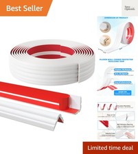 20FT Flexible Wall Corner Protector Moulding Trim, Peel and Stick Inside Ou...