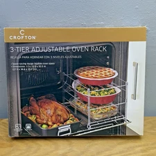 Crofton Adjustable Oven Rack 3 Tier - Great for the Holiday Feasts!
