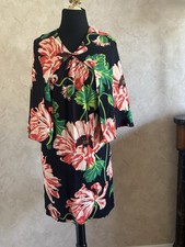 STELLA McCARTNEY Black Floral Tunic Dress ~ Euro Size 42