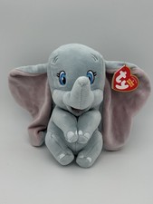 Disney Ty Beanie Baby Dumbo the Elephant-Stuffed Plush Bean Bag Toy 7" New W Tag