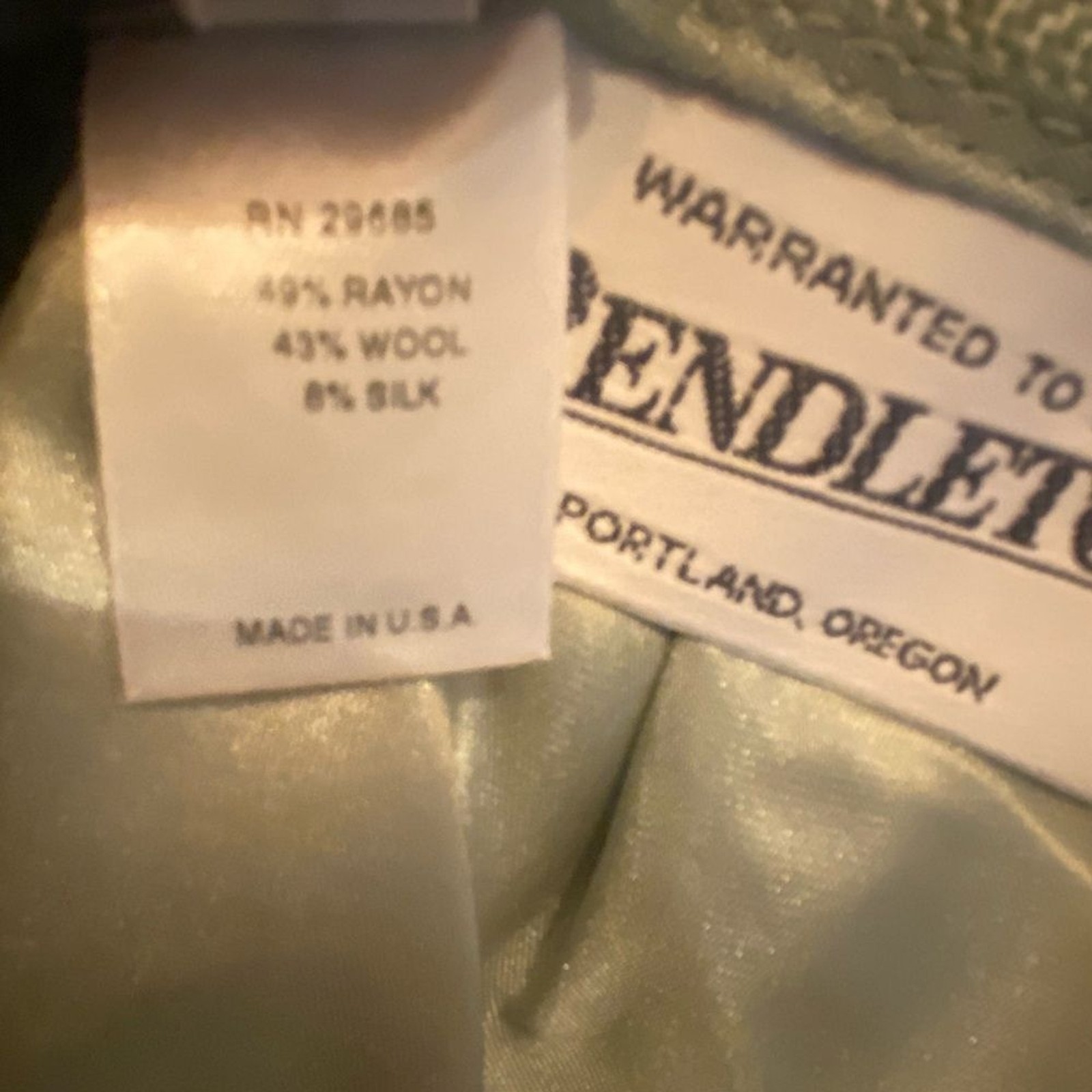 PENDLETON Retro Matching Wool Silk Set Blazer and… - image 9